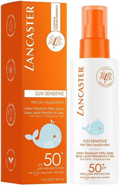 Lancaster Detský ochranný sprej SPF 50+ Sun Sensitive 1×150 ml, ochranný sprej