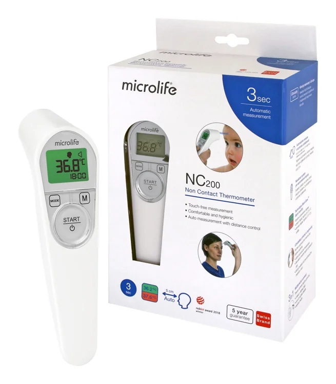 MICROLIFE TEPLOMER DIGITÁLNY NC 200 1×1 ks, bezkontaktný