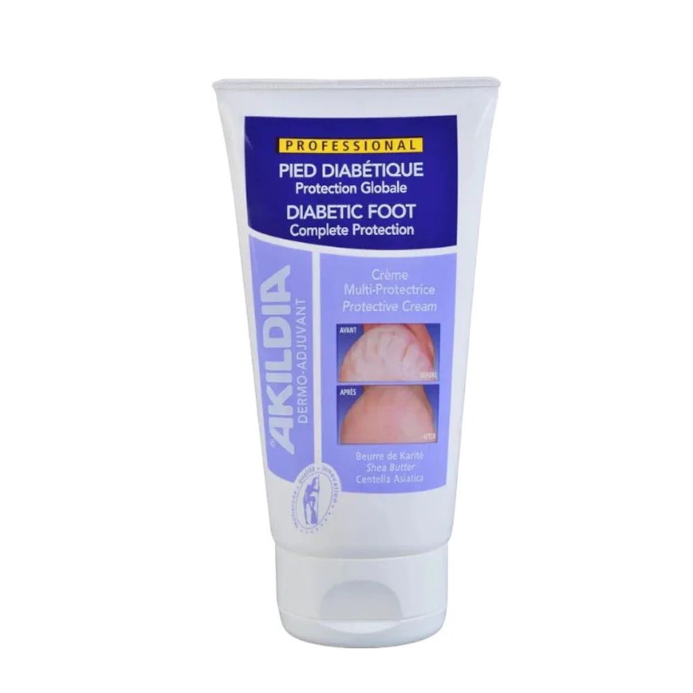 Ochranný krém na nohy pre diabetikov, Akildia Pro - 150 ml