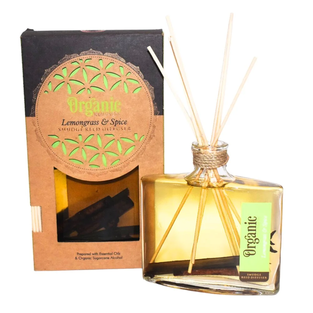 ARÔME Organický difuzér s tyčinkami, Lemongrass & Spice 150 ml & Spice 1ks
