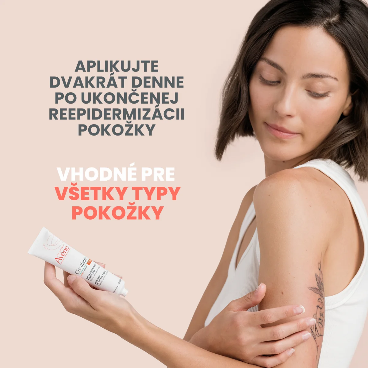 AVENE CICALFATE+ Ochranný obnovujúci krém SPF 50+ 40 ml