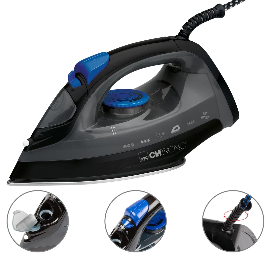 Clatronic DB 3703 naparovacia žehlička, Anti-Drip, Anti-Calc, 1800 W