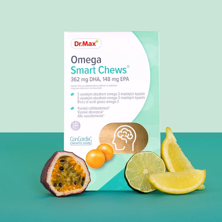Dr. Max Omega Smart Chews 1x30 ks, jemné želé s rybím olejom