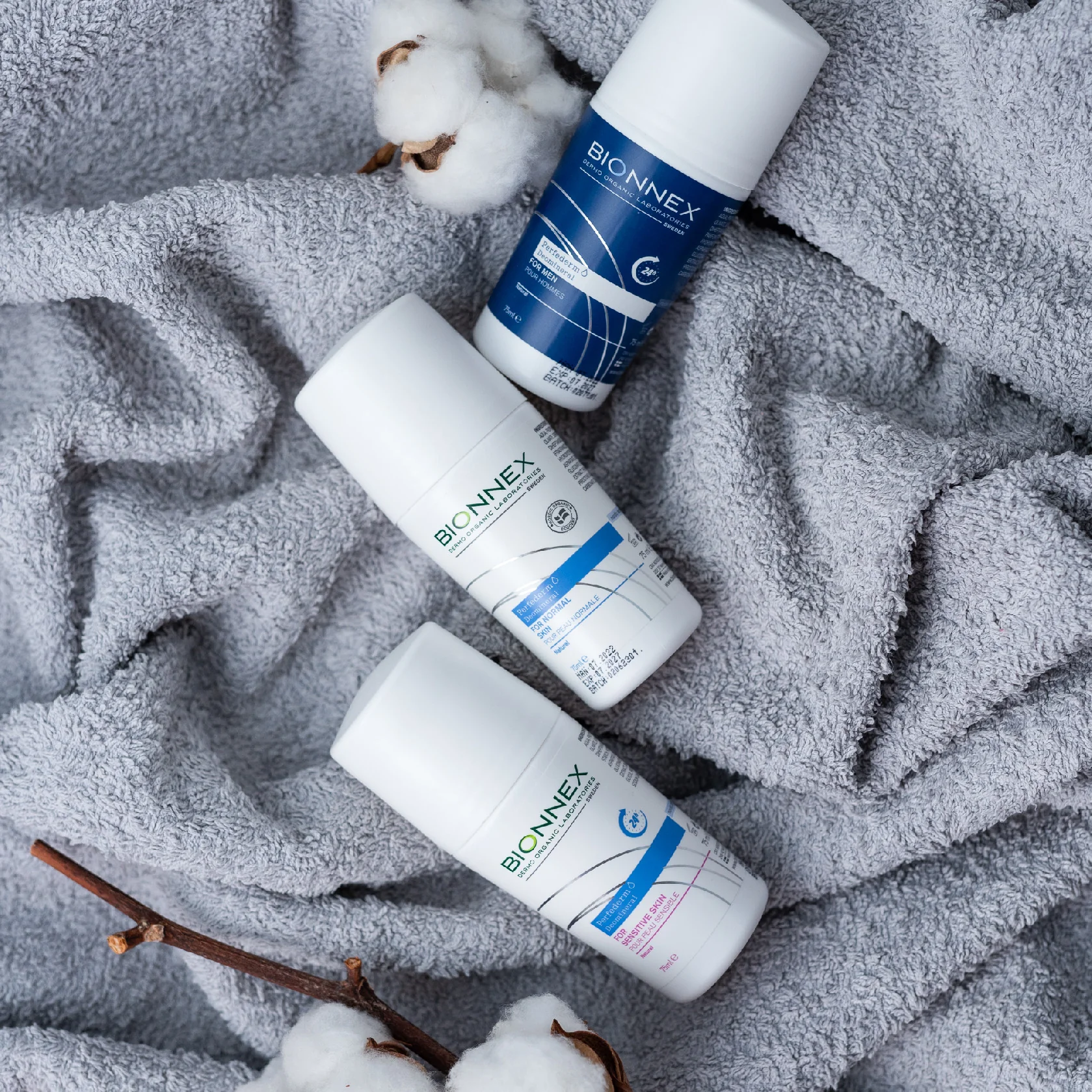 Minerálny deodorant roll-on na citlivú pokožku - 75ml - Bionnex