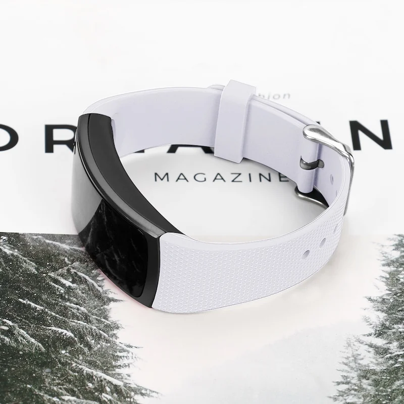 BStrap Silicone Land remienok na Samsung Gear Fit 2 white