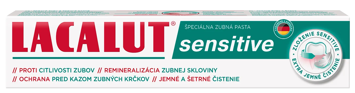LACALUT SENSITIVE ZUBNÁ PASTA NA CITLIVÉ ZUBY 1×75 ml, pasta