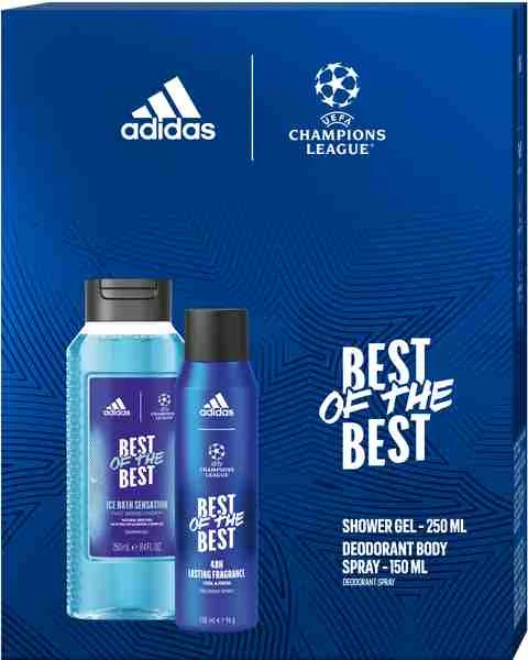 Adidas kazeta MEN Champions Best Of(deo+sg) 1×1 ks, darčeková kazeta