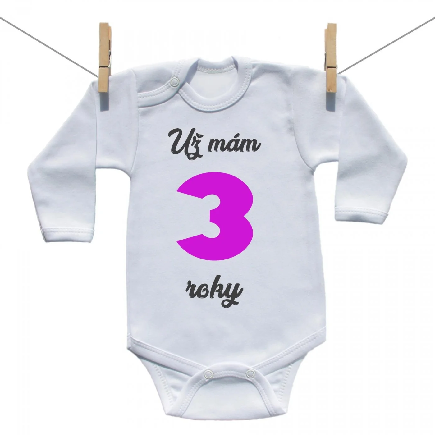 Boodyy Body s dlhým rukávom Už mám 3 roky Dievča Veľkosť: 74