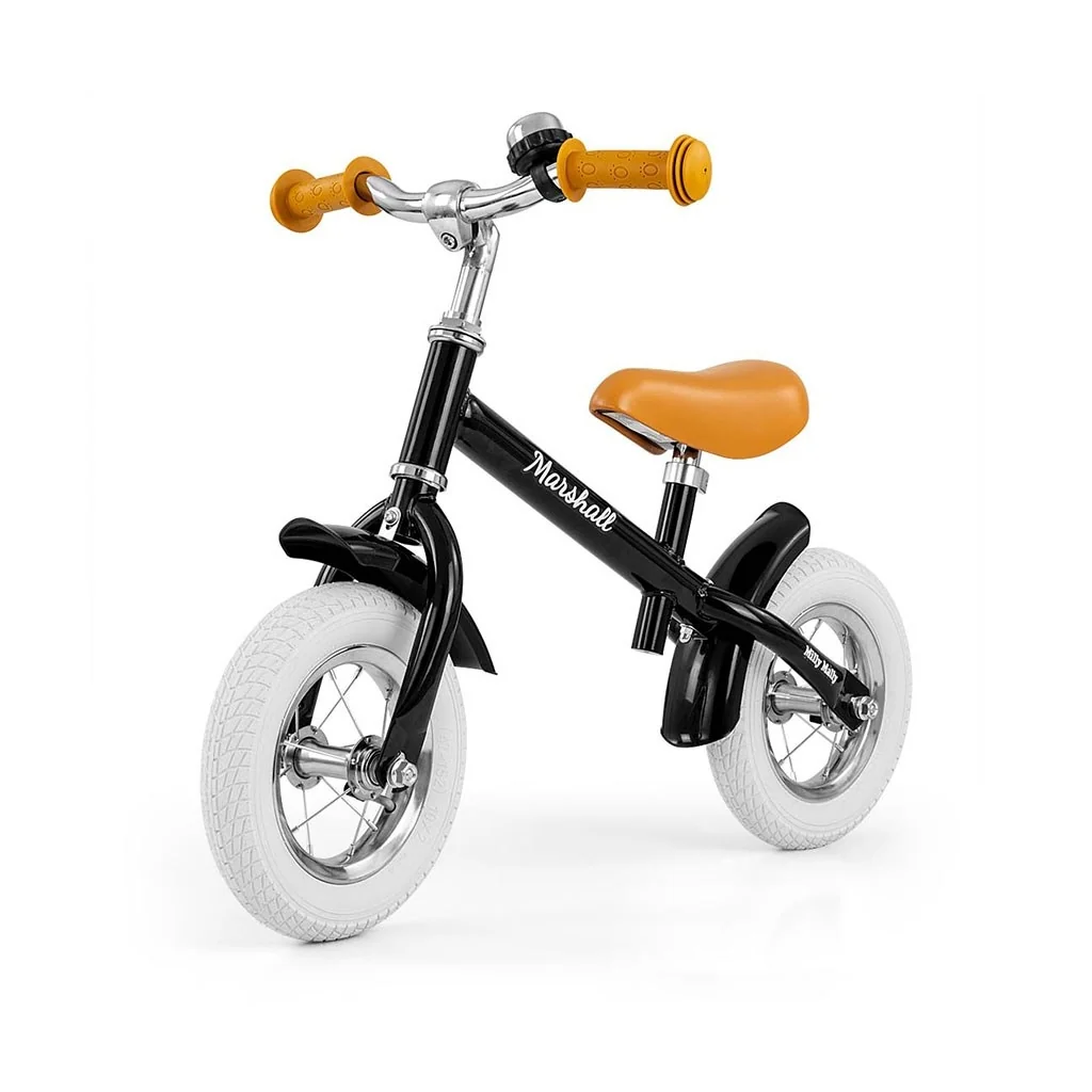 Detské odrážadlo bicykel Milly Mally Marshall Air Black , 20C51496