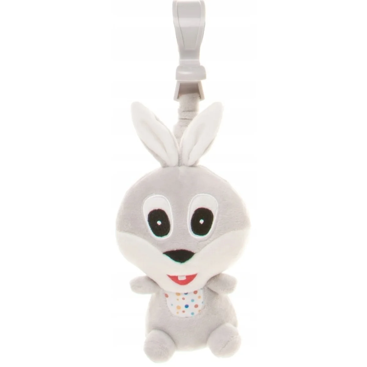 Závesná plyšová hračka s pískatkom, Rabbit, sivá