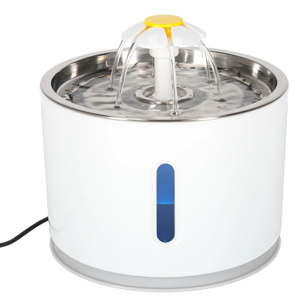 Pitná fontána pre psa a mačku 2,4 l s LED a USB napájaním