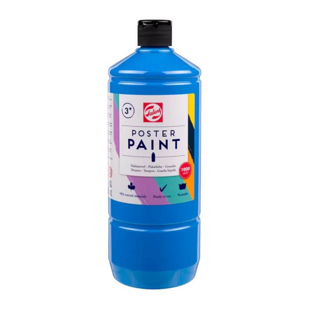 Plagátová farba školská 100 ml bledo modrá