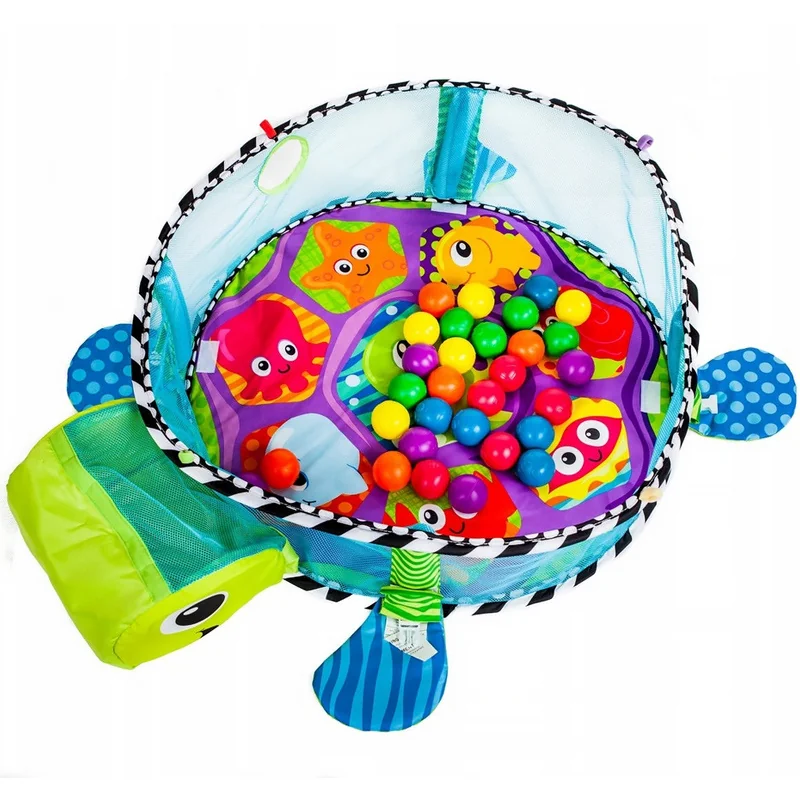 Deka na zem pre deti BABY PLAY MAT NO882-2 3in1 zelená