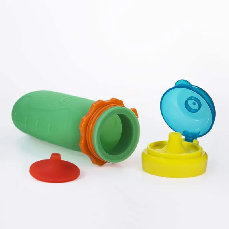 Squeasy Gear silikónová kapsička 180 ml - zelená
