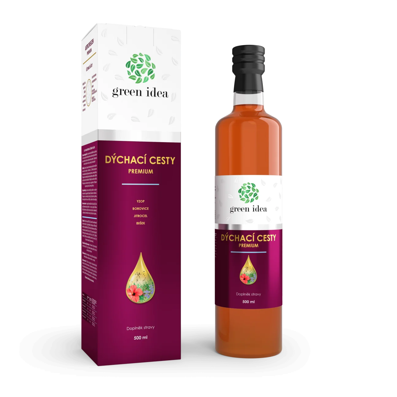 Dýchacie cesty premium 500 ml - Green idea