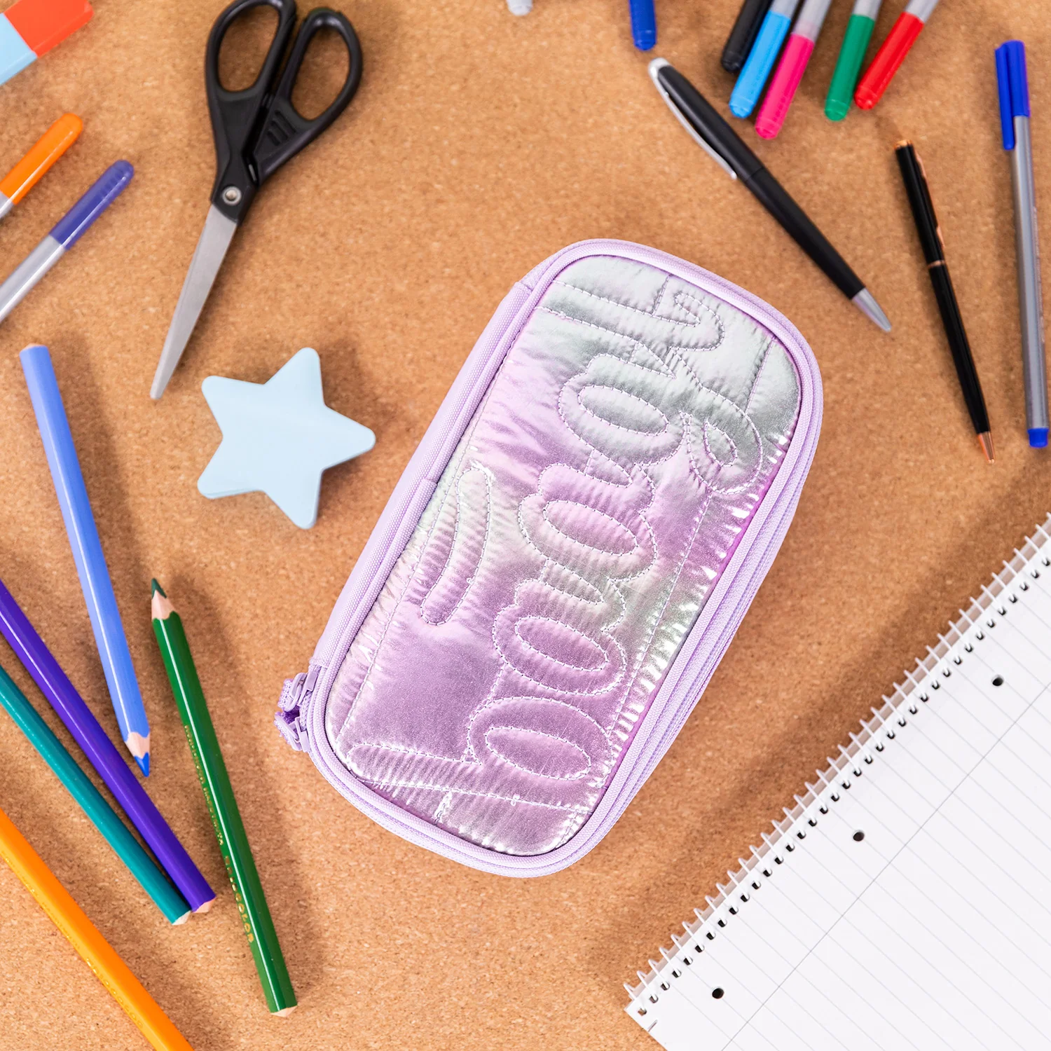 Školský peračník etue Lavender GRS fialový, recyklovaný