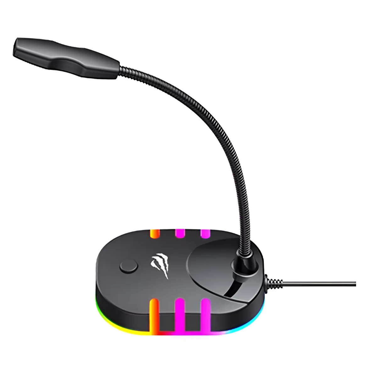 Havit GK58B RGB herný mikrofón, čierny 