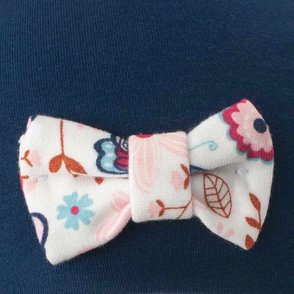 Dojčenská čiapočka s šatkou na krk Missy modrá, vel. 86 (12-18m)