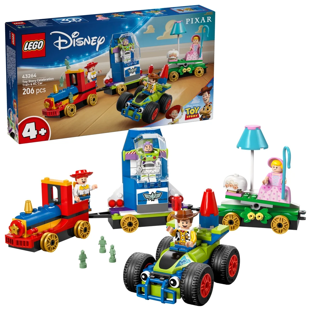 LEGO® │ Disney 43264 Slávnostný vláčik a Autíčko z Toy Story