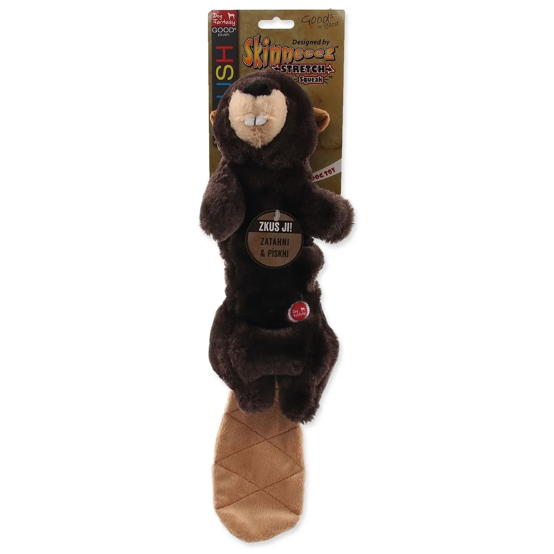 Hračka Dog Fantasy Plush bobor pískací 45cm