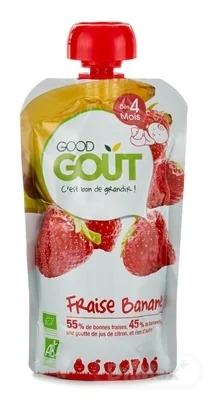 Good Gout Jahoda s banánom 1×120 g, kapsa jahoda a banán