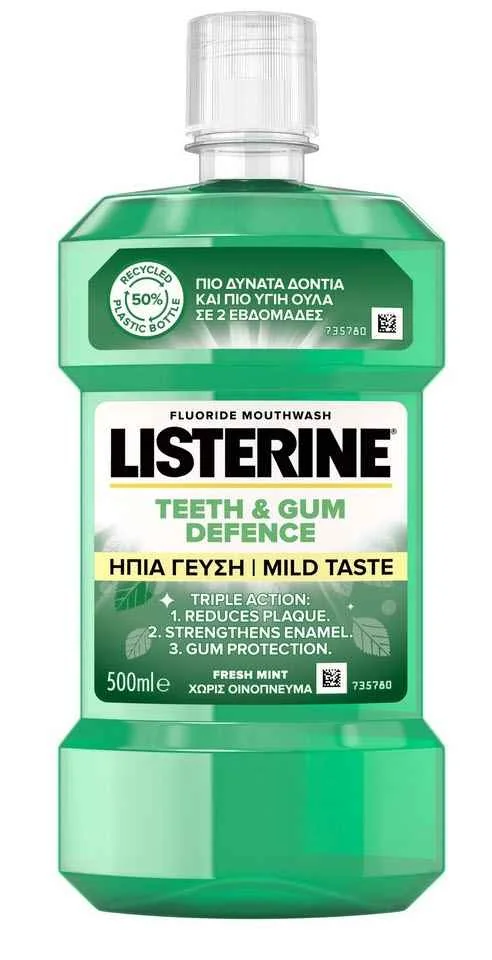 Listerine Teeth & Gum Mild Taste 1×500 ml, ústna voda