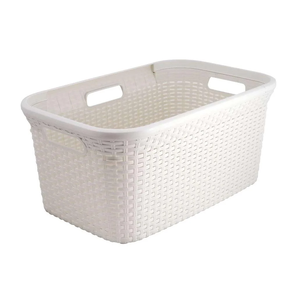 Kôš na bielizeň Curver Style 45L krémovo biely 187492
