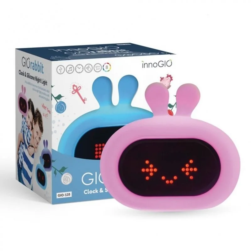 innoGIO budík a lampička Rabbit