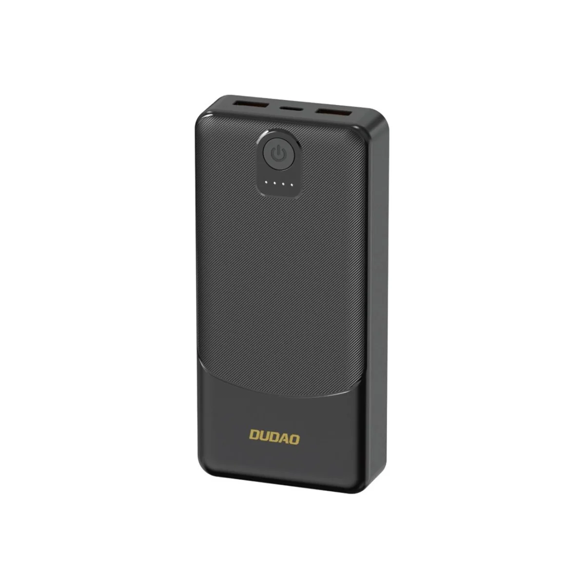 Dudao K10 Power Bank 10000mAh 2x USB / USB-C 2.4A 12W, čierny