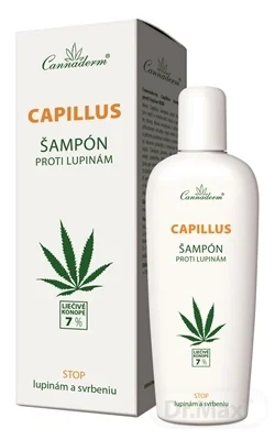 Cannaderm CAPILLUS - šampón proti lupinám NEW 1×150 ml, šamón