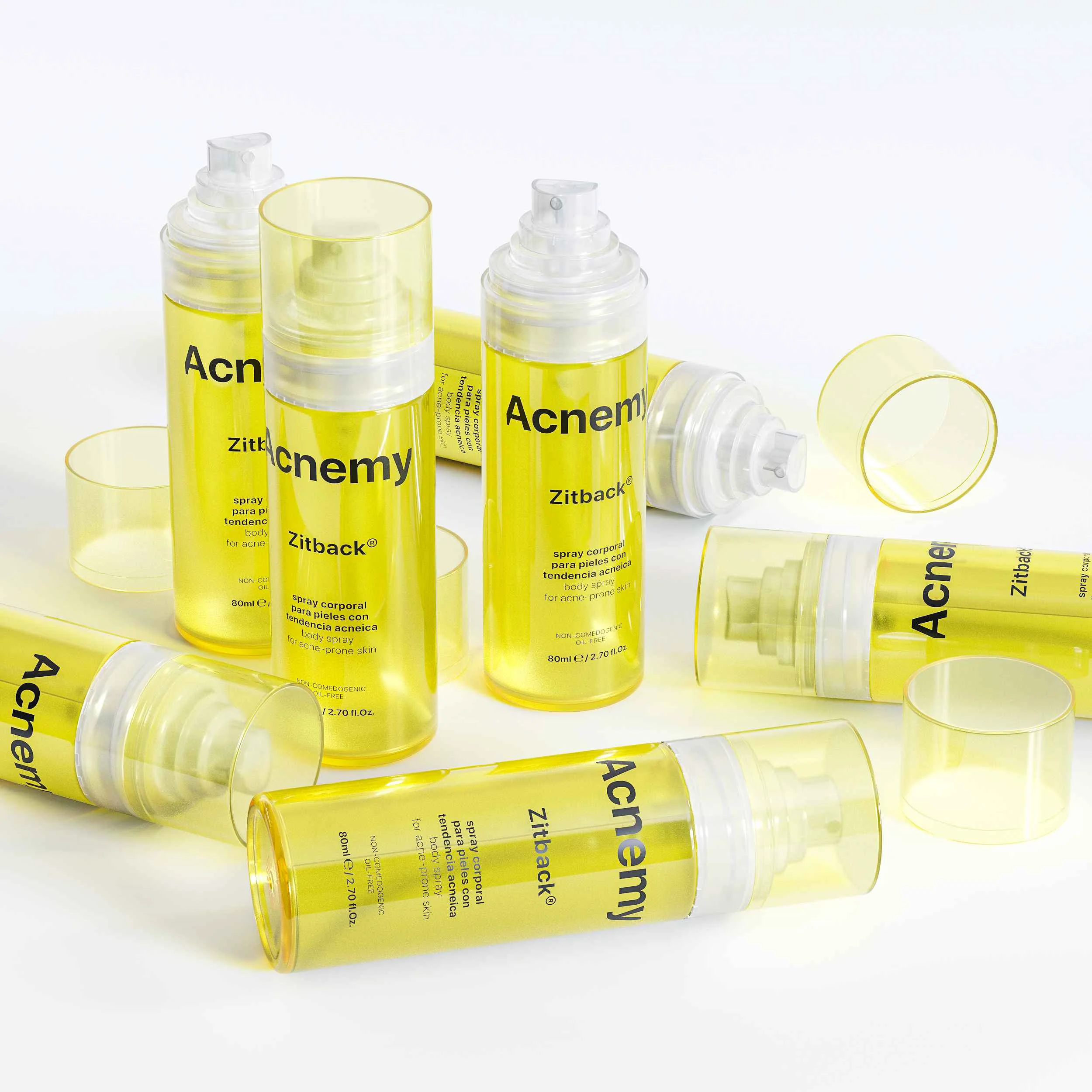 ACNEMY ZITBACK 80ML 1×80 ml, telový sprej pre pokožku náchylnú na akné