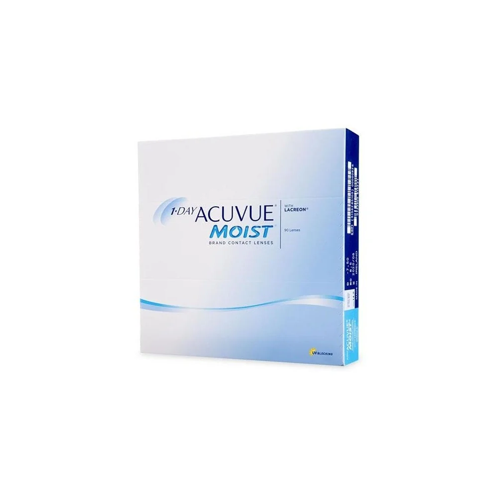 Denné 1 Day Acuvue Moist (90 šošoviek) Dioptrie: 4.25, Zakrivenie: 8.5