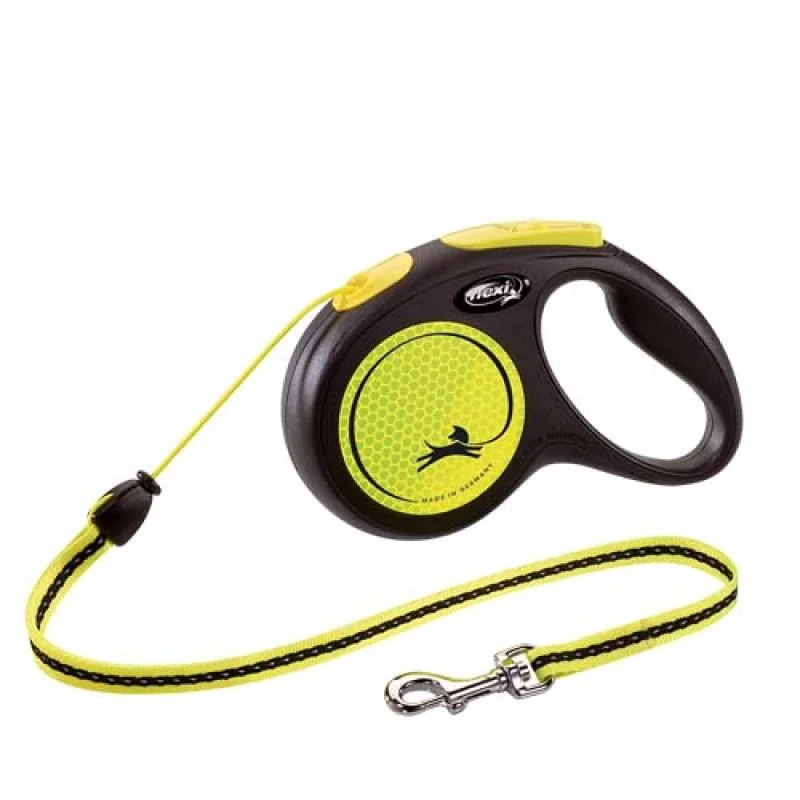 flexi New Neon lanko M 5m žltá do 20kg