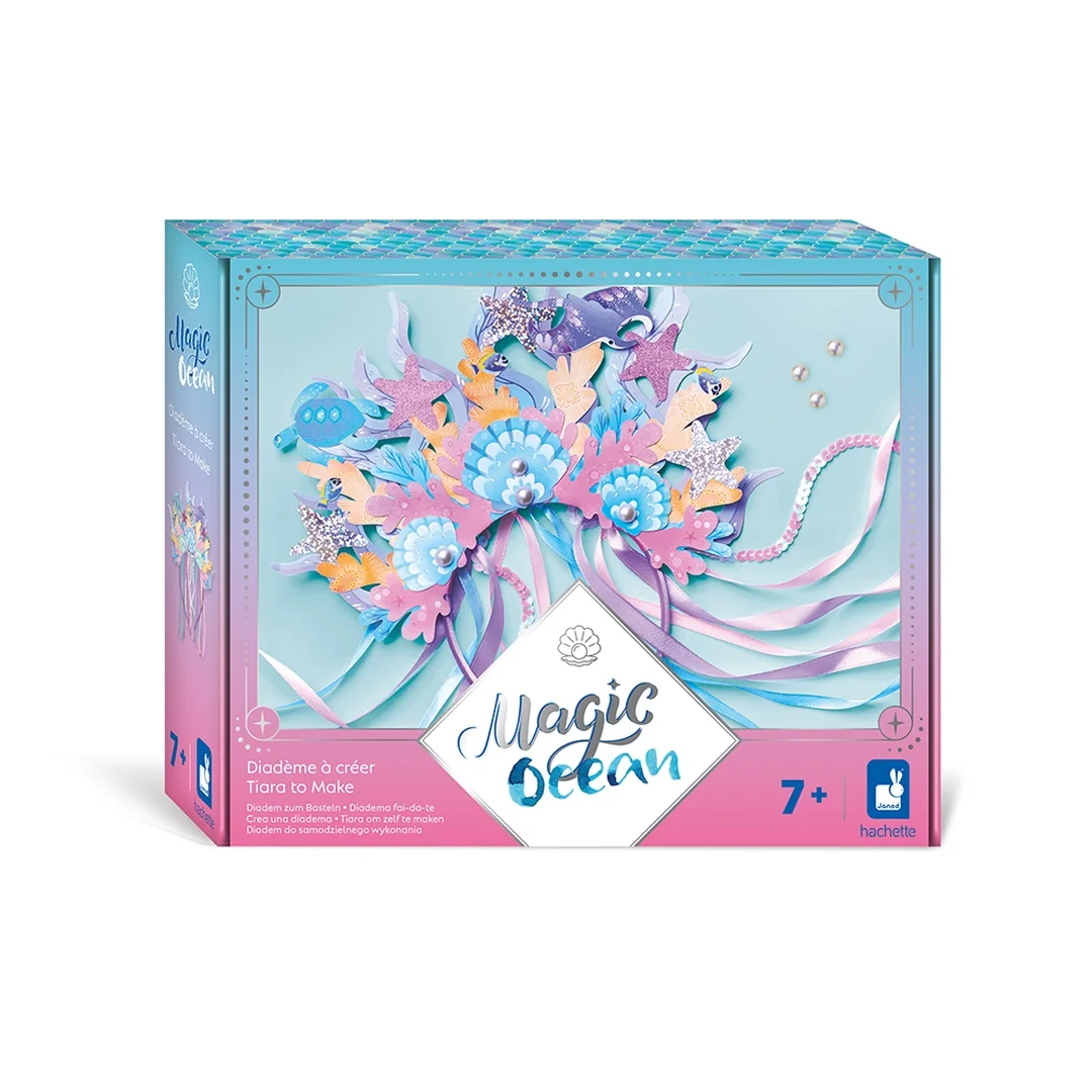 Janod Atelier Kreatívna sada DIY Vyrob si sám Korunka Diadém Magický oceán od 7 rokov