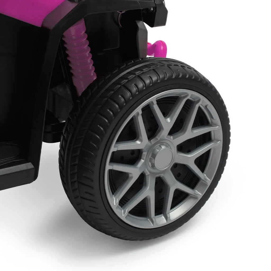 Detské odrážadlo s vodiacou tyčou Baby Mix Mega Prime EVA  ružové