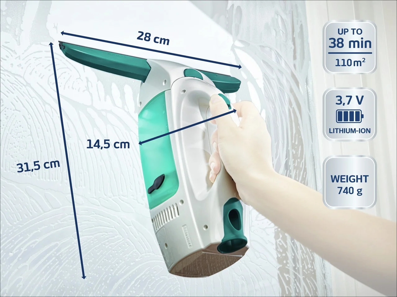 Leifheit Vysávač na okná Window Cleaner 1×1 ks, vysávać na okná