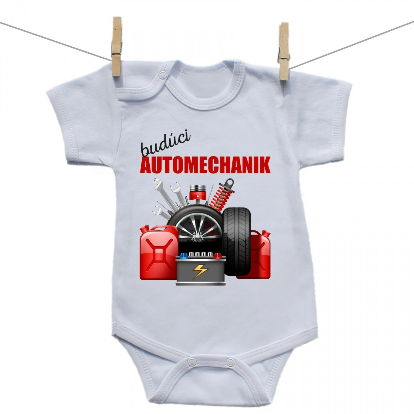 Boodyy Body s krátkym rukávom Budúci automechanik Veľkosť: 68