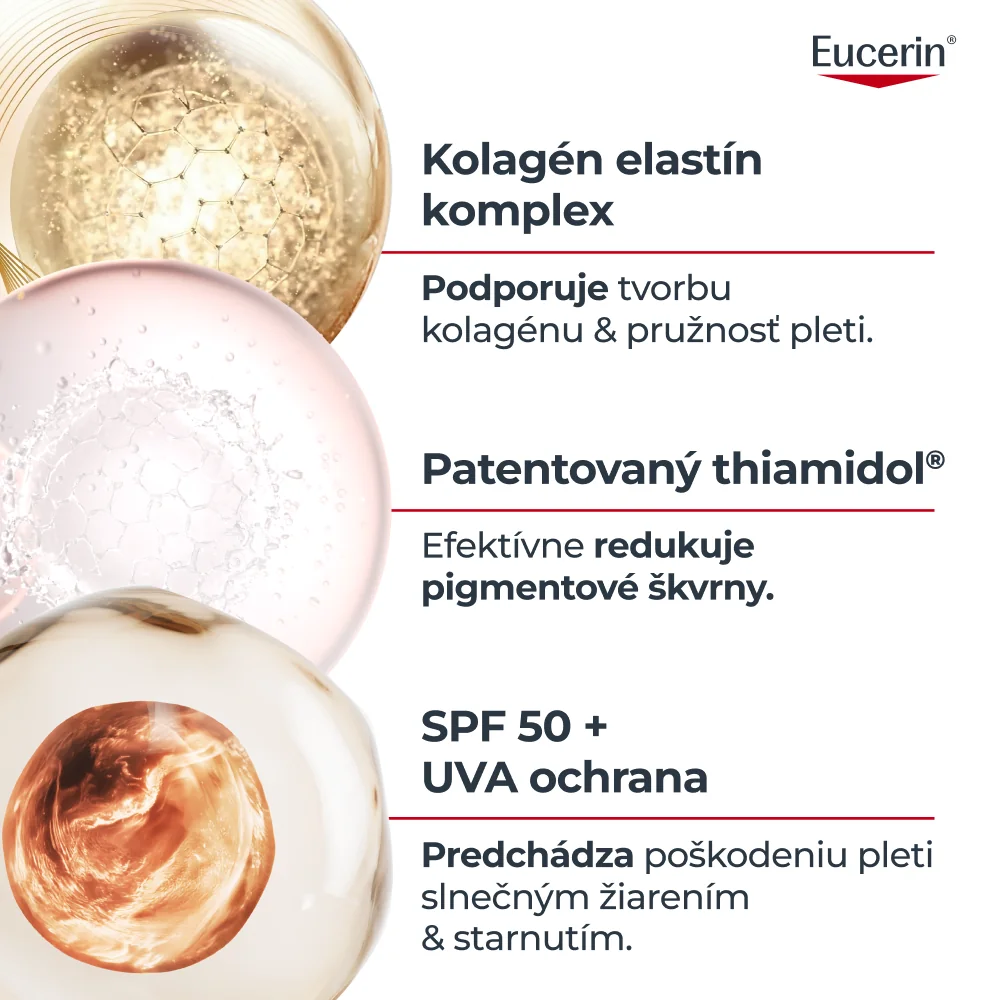 Eucerin HYALURON-FILLER + ELASTICITY Ultra ľahký denný krém SPF 50 50 ml