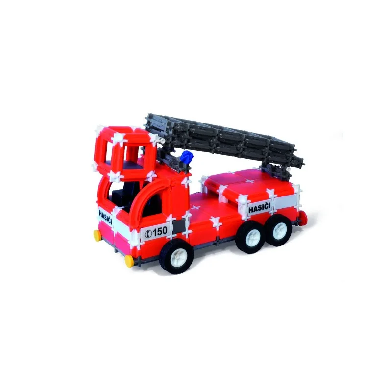 SEVA Stavebnice SEVA DOPRAVA Hasiči plast 545 dielikov v krabici 35x33x5cm
