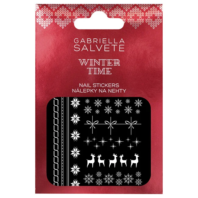 Gabriella Salvete Nálepky na nechty Winter Time 1×1 ks, nálepky na nechty