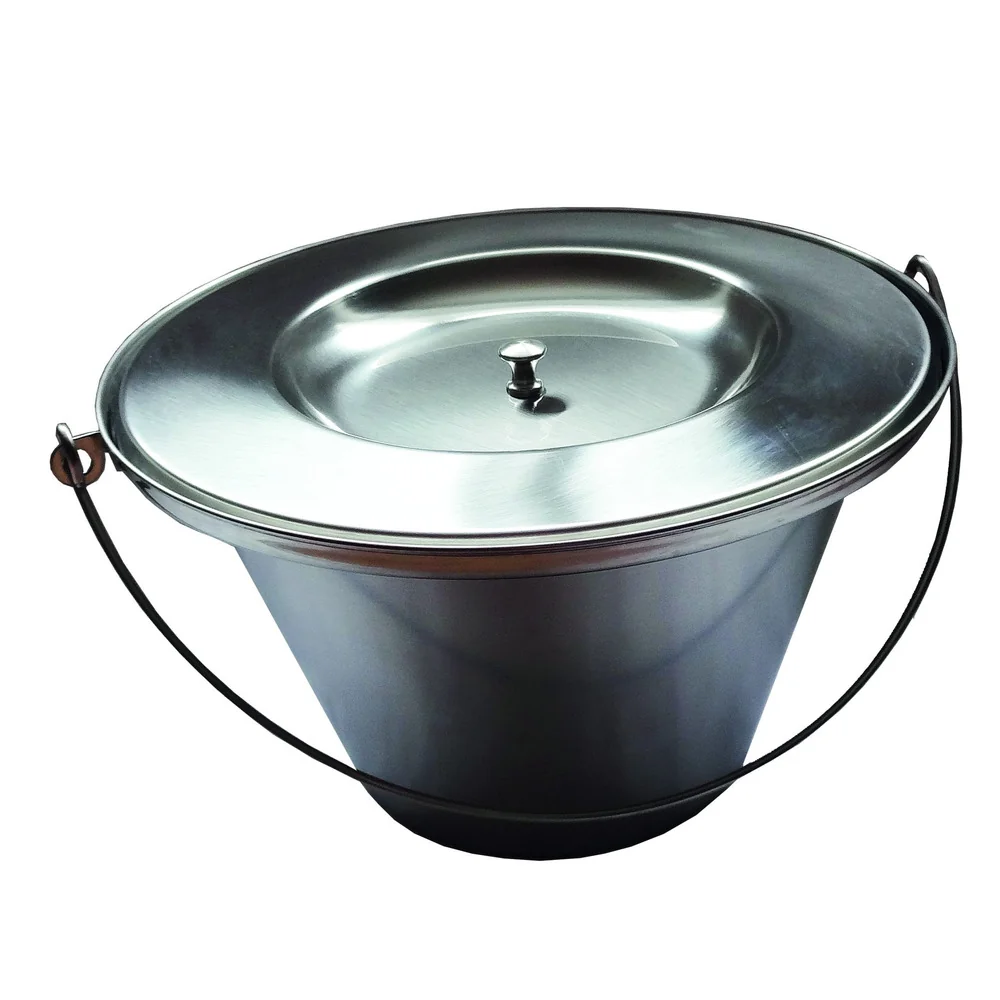 Vedro s rúčkou nerez
