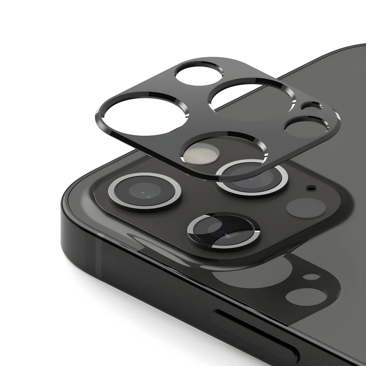 Super odolný chránič zadnej kamery pre iPhone 12 Pro Ma Sivá, SKU 14711