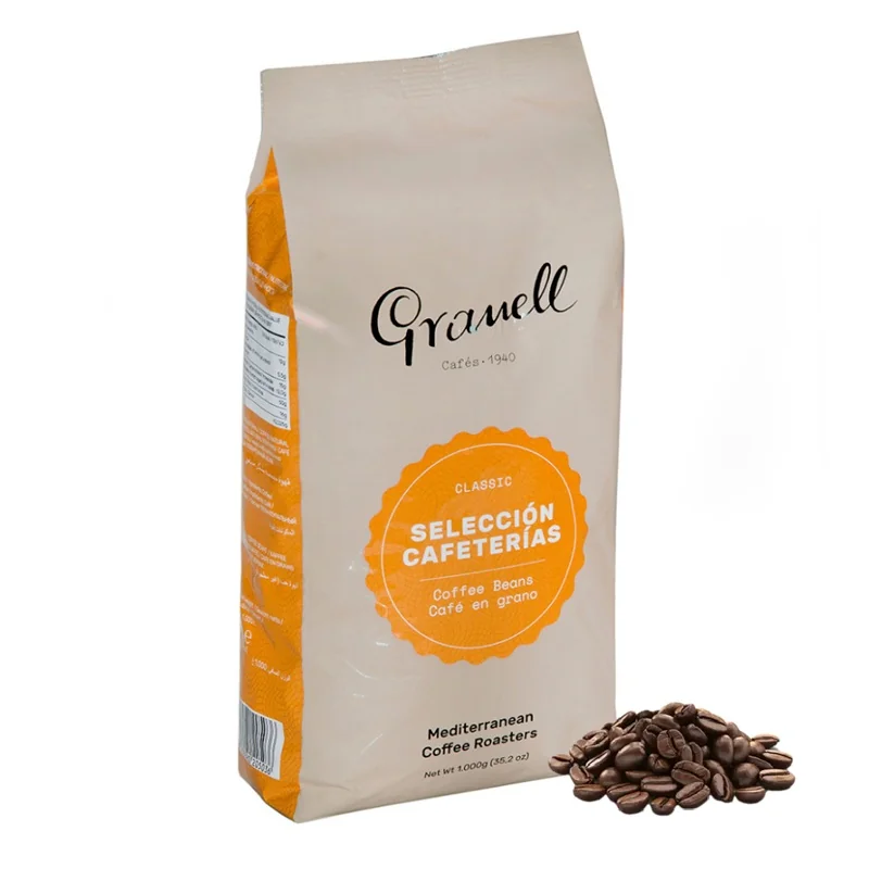 GRANELL Selección cafeterias zrnková káva 1000g, 50% Arabica, 50% Robusta