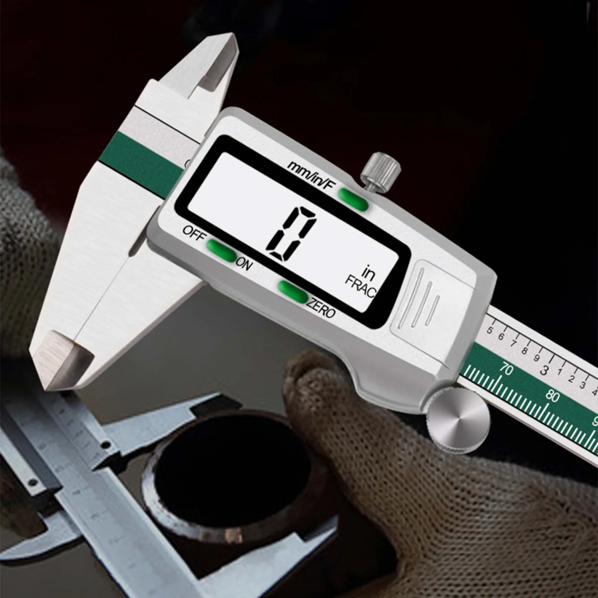 MG Caliper digitálne posuvné meradlo, strieborné