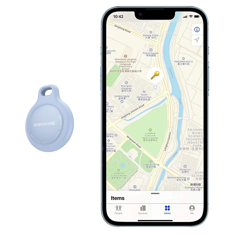 Borofone BC101 lokalizátor (iba pre Apple), čierny