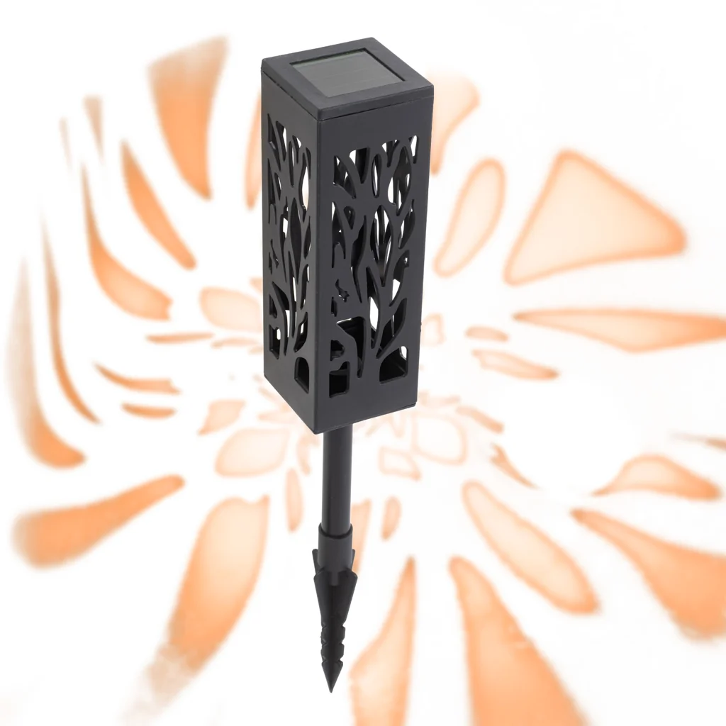 Sada 4 ks solárne LED záhradné svetlá, osvetlenie, lapmy – zapichovacie, teplá biela, IP44, 400 mAh