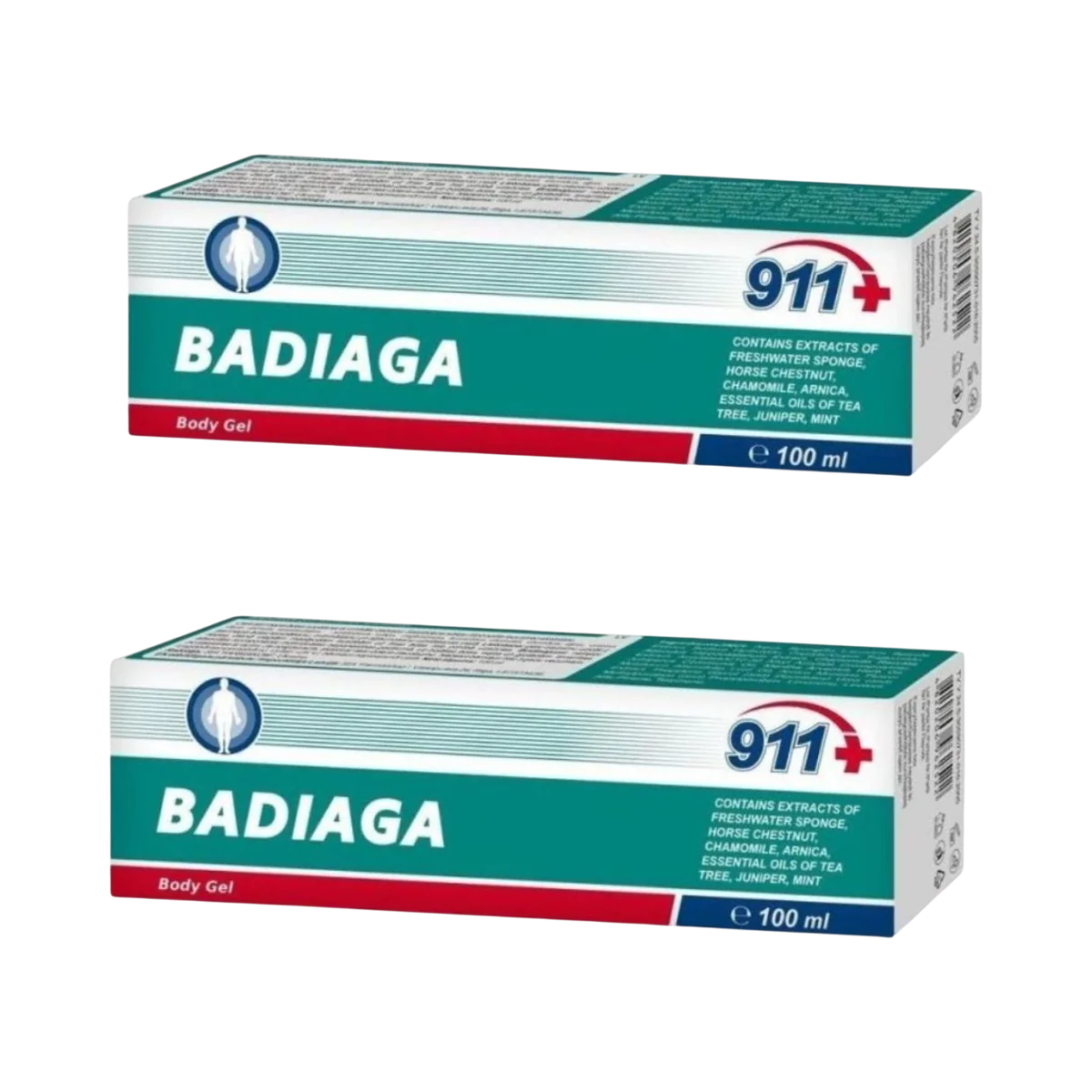 Zvýhodnený set: 2x Badiaga gél na modriny a pomliaždeniny - 100 ml - Twinstec 911+