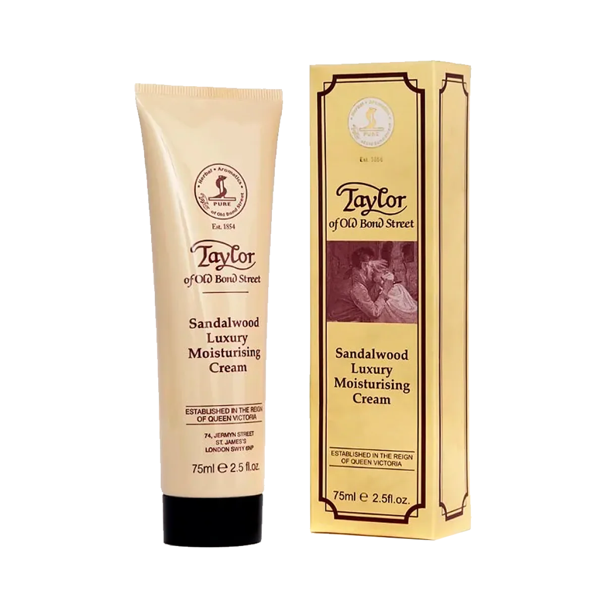Hydratačný krém na tvár a telo Taylor Of Old Bond Street moisturising cream sandalwood 75ml