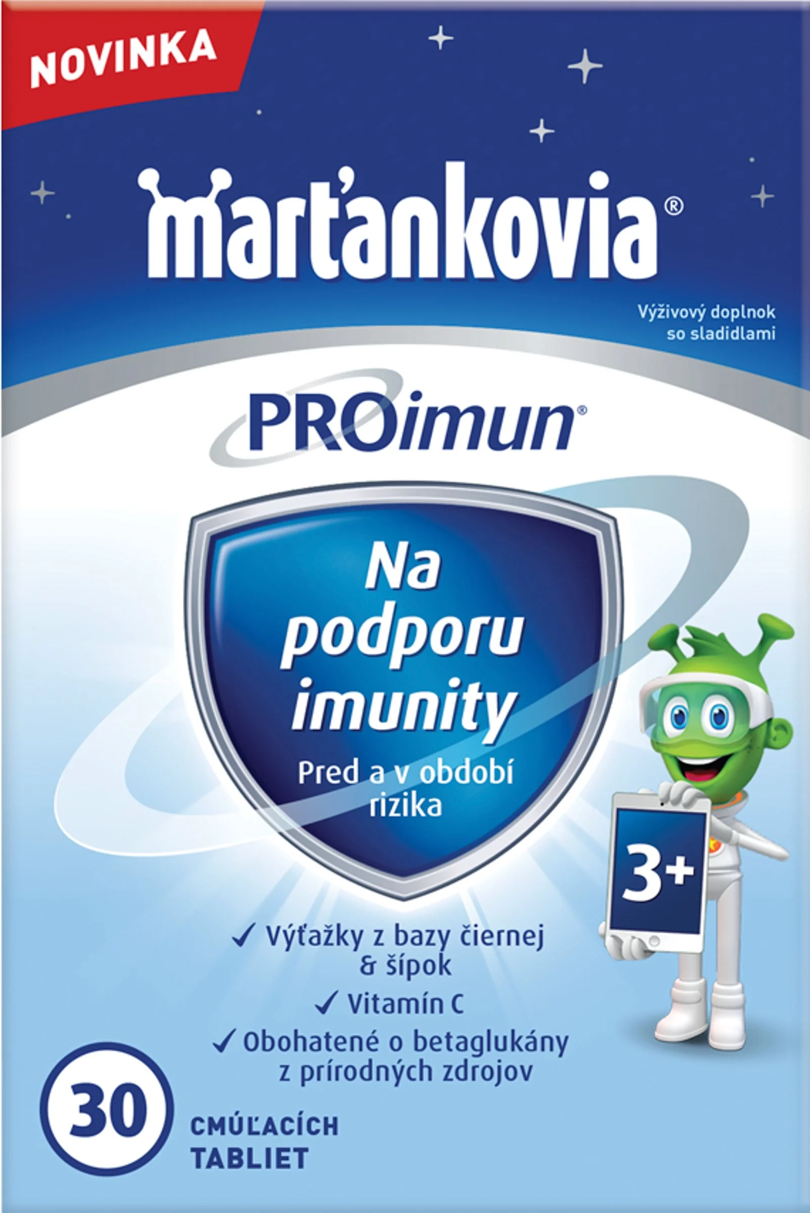 WALMARK Marťankovia PROimun 1×30 tbl, cmúľacie tablety