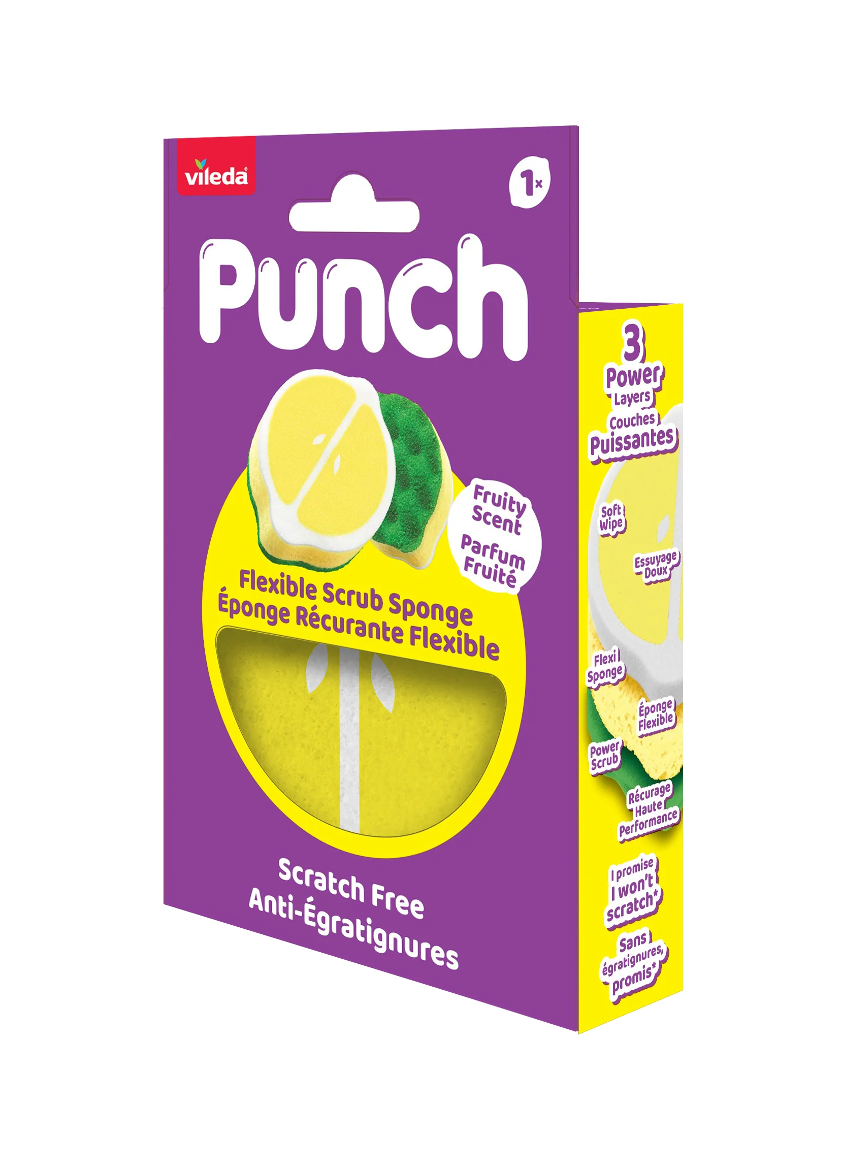 Vileda Punch lemon hubka 1 ks